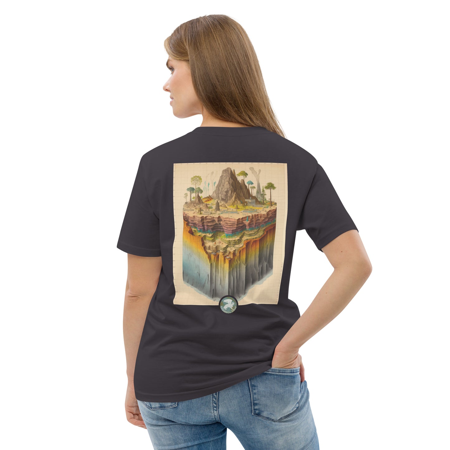 Énigme #54 - Coupe Géologique - Version "Surf" - T-shirt unisexe en coton biologique
