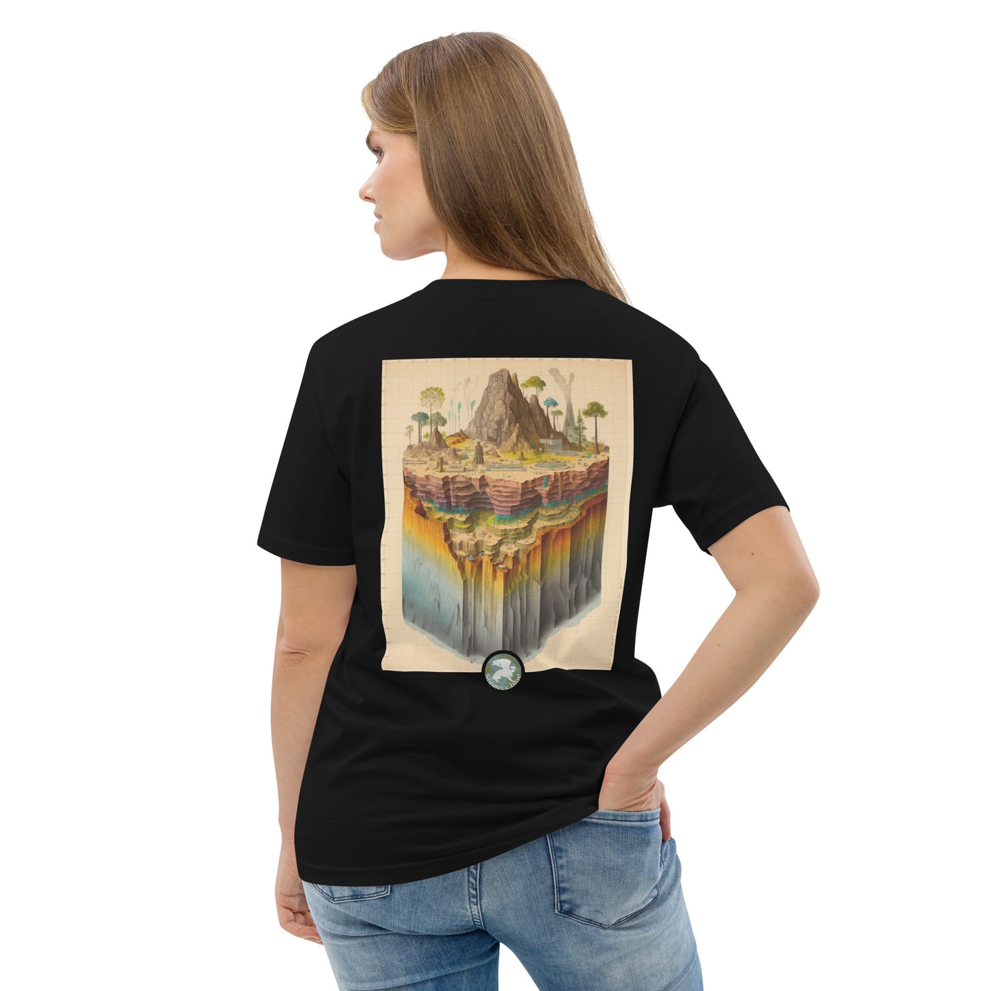 Énigme #54 - Coupe Géologique - Version "Surf" - T-shirt unisexe en coton biologique