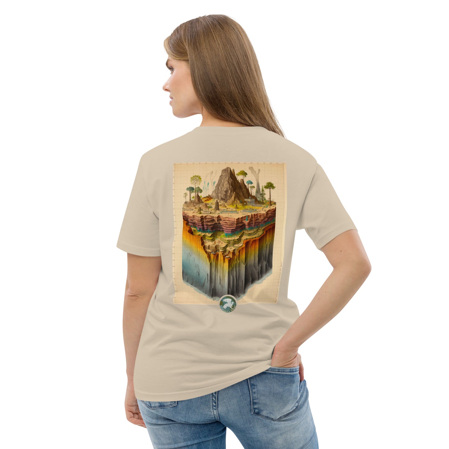 Énigme #54 - Coupe Géologique - Version "Surf" - T-shirt unisexe en coton biologique