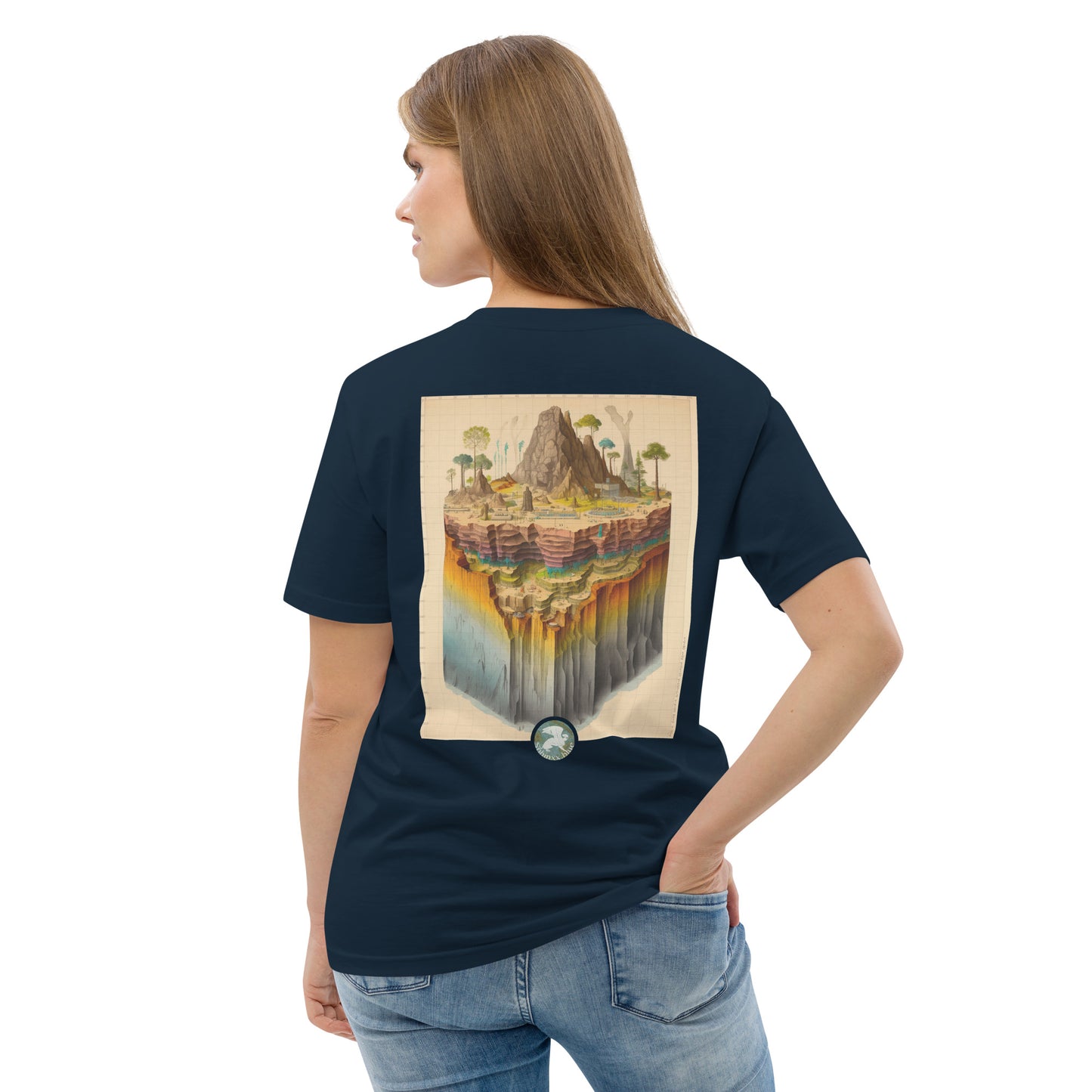 Énigme #54 - Coupe Géologique - Version "Surf" - T-shirt unisexe en coton biologique