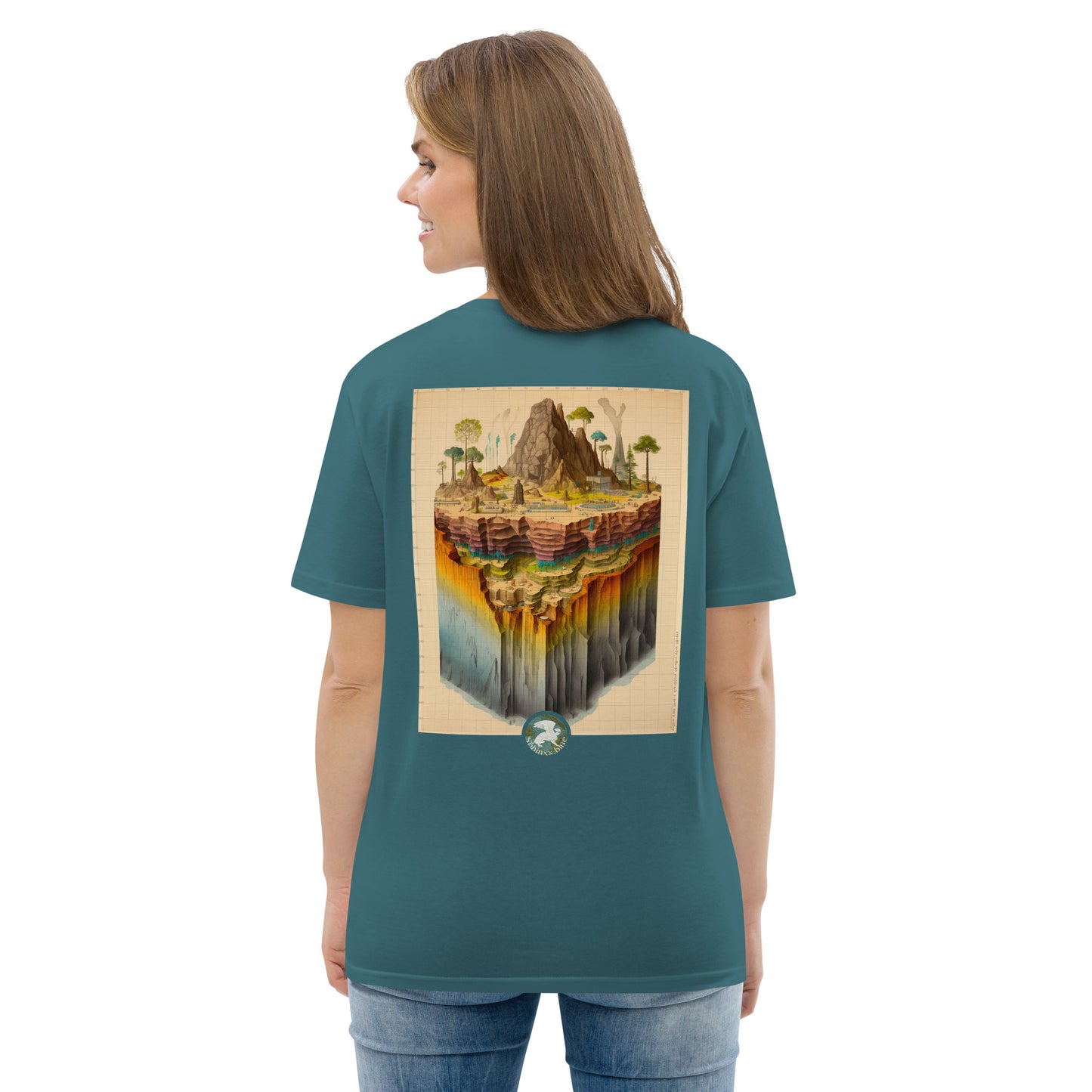 Énigme #54 - Coupe Géologique - Version "Surf" - T-shirt unisexe en coton biologique
