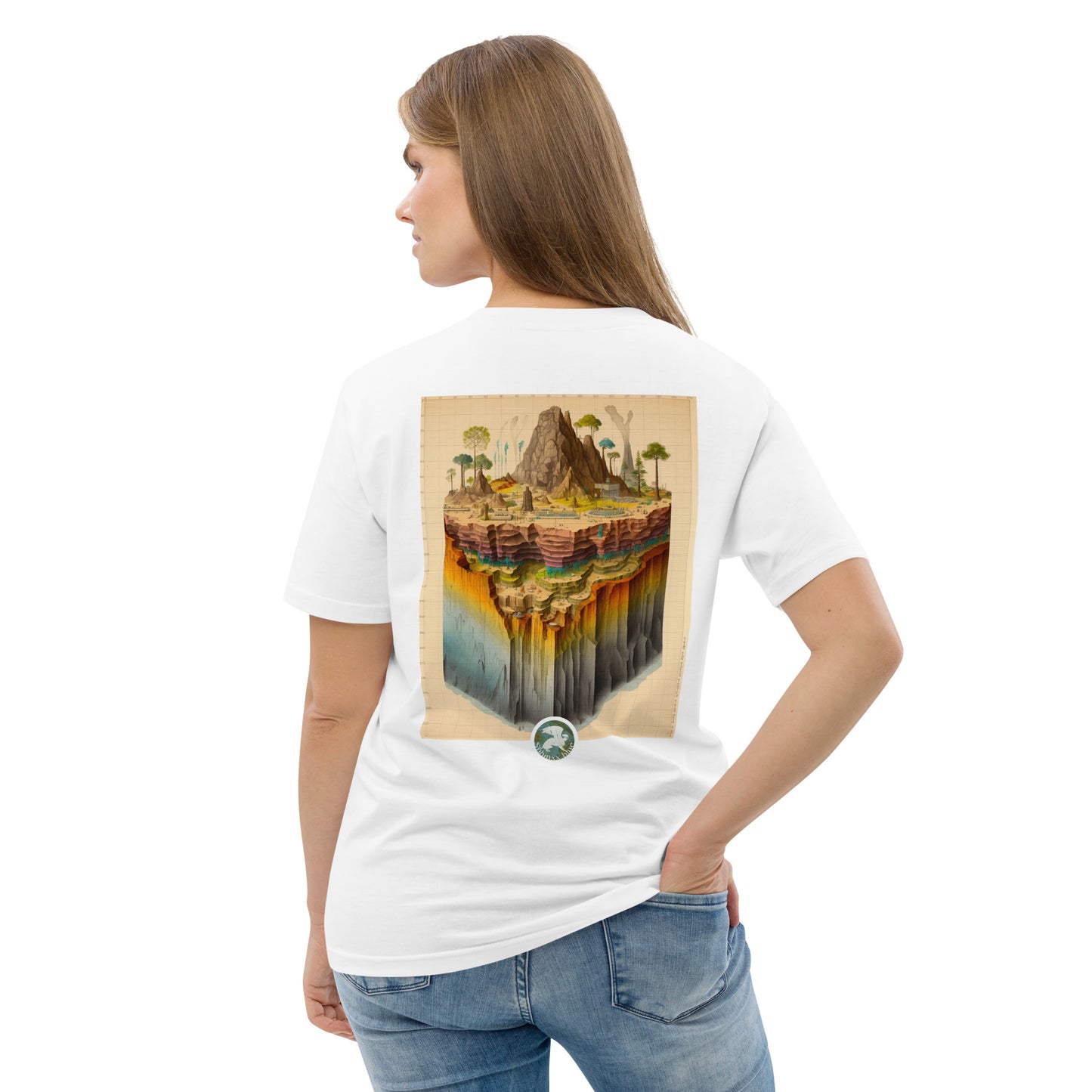 Énigme #54 - Coupe Géologique - Version "Surf" - T-shirt unisexe en coton biologique